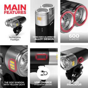 Best Bicycle Light - Vibiker USB Rechargeable Bike Light Kit