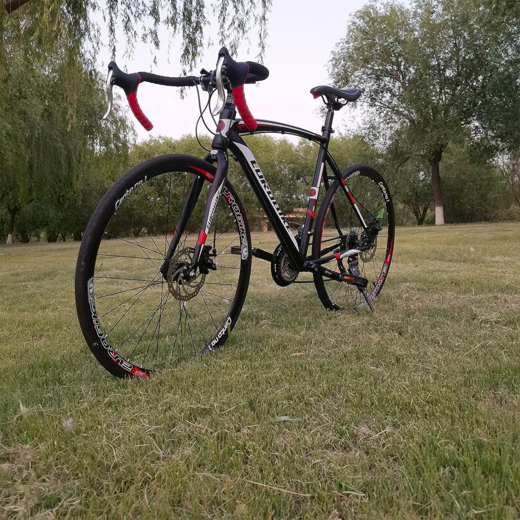 EUROBIKE Road Bike,21 Speed Bicycle with Disc Brake,700C Wheels Road Bikes for Men or Women,49cm/54cm Frame for Adult Cycling Bicycle