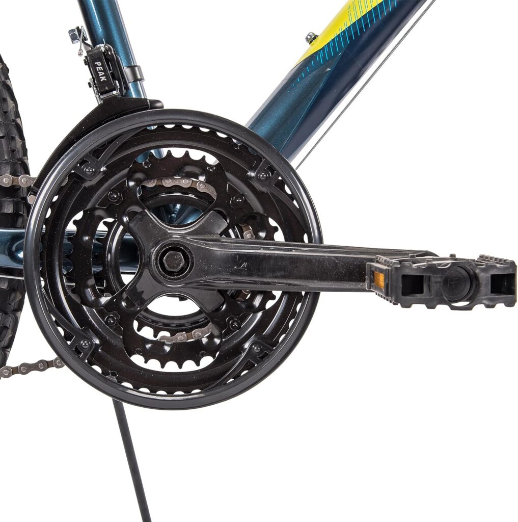 Huffy Hardtail Mountain Bike, Stone Mountain 26 inch, 21-Speed, Lightweight, Dark Blue