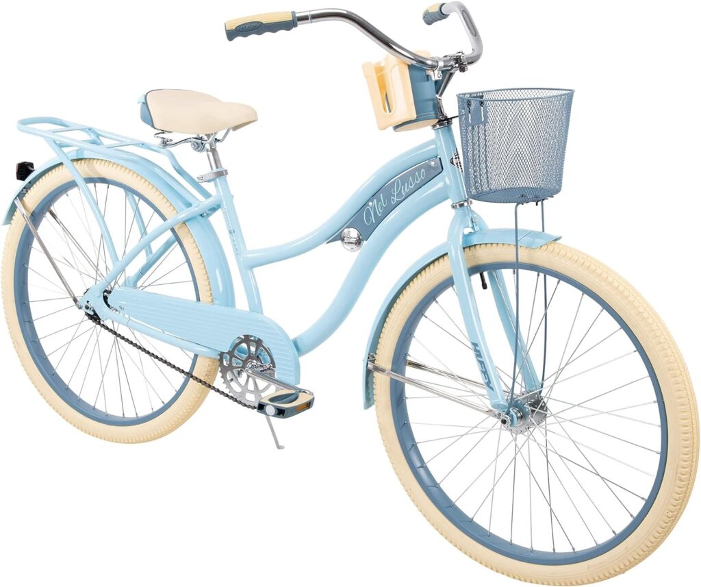 Huffy, Nel Lusso Classic Cruiser Bike Frame, Womens, Light Blue, 26 Inch Huffy, Nel Lusso Classic Cruiser Bike Frame, Womens, Light Blue, 26 Inch