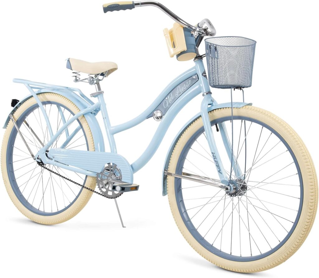Huffy, Nel Lusso Classic Cruiser Bike Frame, Womens, Light Blue, 26 Inch Huffy, Nel Lusso Classic Cruiser Bike Frame, Womens, Light Blue, 26 Inch