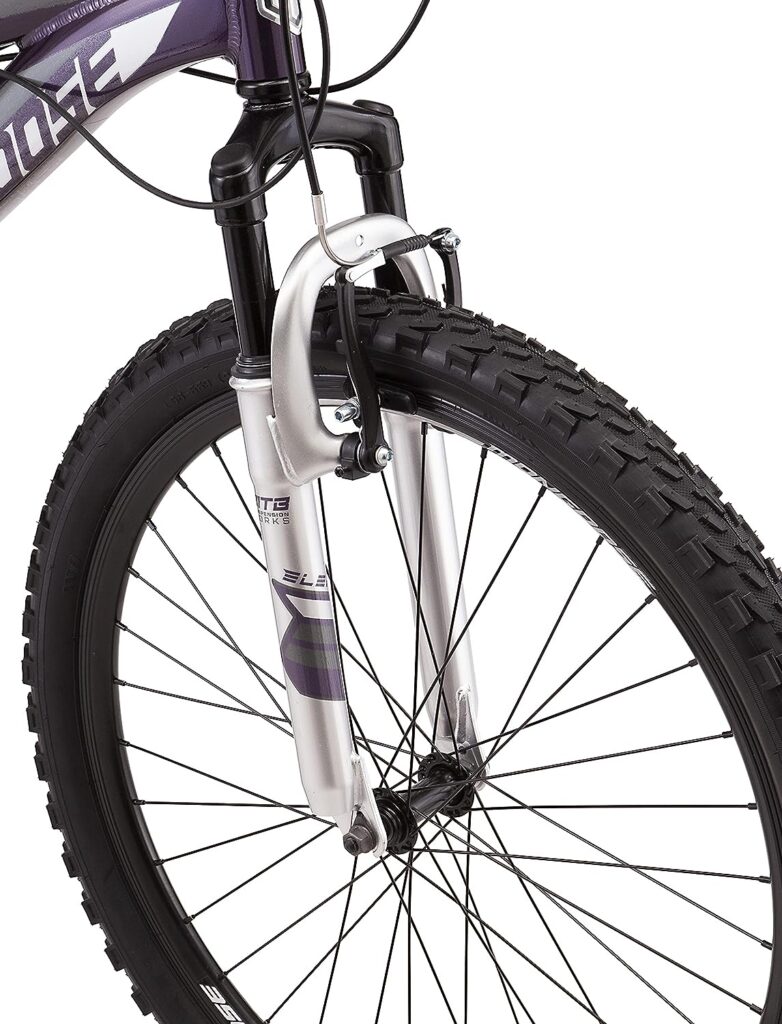 Mongoose Flatrock Youth/Adult Hardtail Mountain Bike, 24 to 29-Inch Wheels, 21-Speed Twist Shifters, 14.5 to 18-Inch Lightweight Aluminum Frame