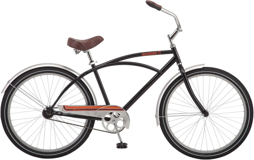 Schwinn Gammon Mens 18 Cruiser Bicycle, 18-Inch/Medium, Black, 18/Medium Schwinn Gammon Mens 18 Cruiser Bicycle, 18-Inch/Medium, Black, 18/Medium