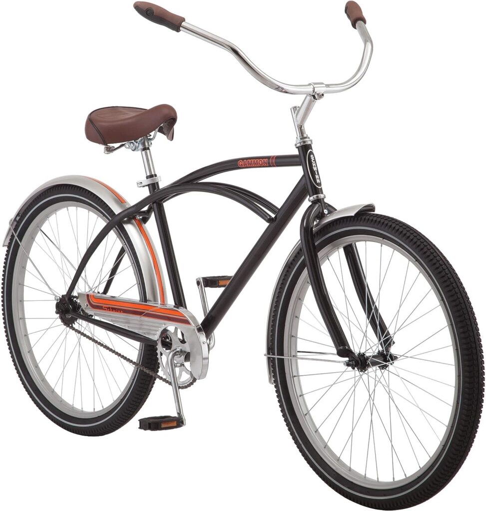 Schwinn Gammon Mens 18 Cruiser Bicycle, 18-Inch/Medium, Black, 18/Medium Schwinn Gammon Mens 18 Cruiser Bicycle, 18-Inch/Medium, Black, 18/Medium