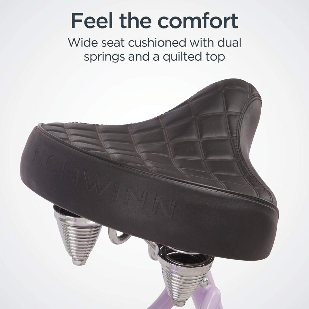 Schwinn Mikko Adult Beach Cruiser Bike, 17-Inch Steel Frame, Wide Wheels for Stability, Rear Coaster Brakes, Multiple Speed Options