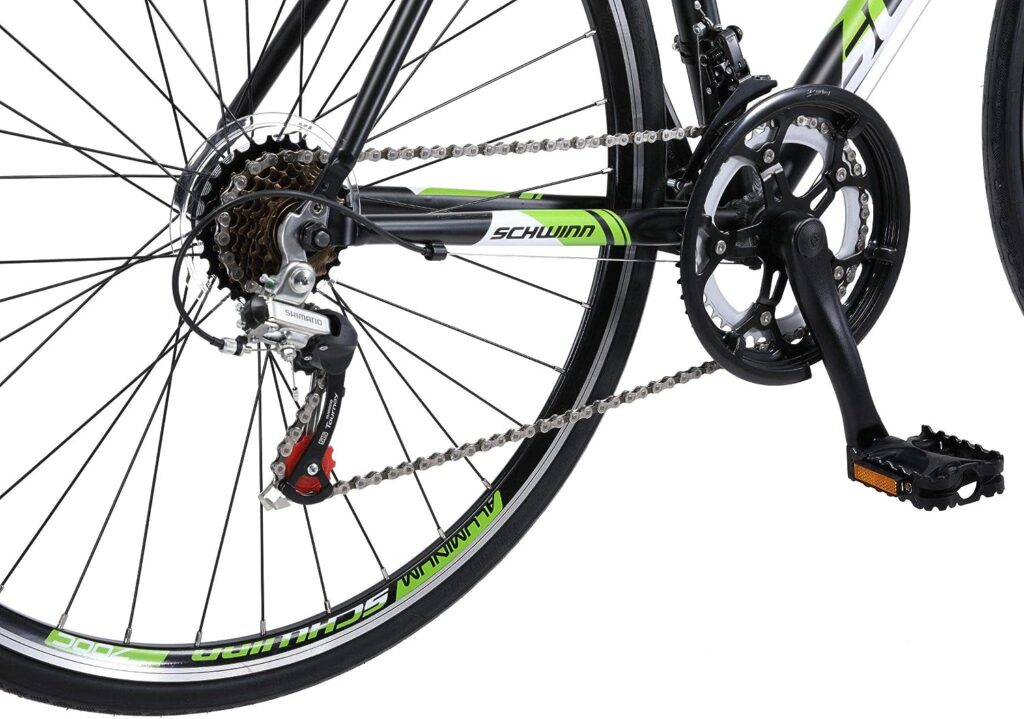 Schwinn Volare Hybrid Sports Road Bike, Men and Women, Aluminum Frames, 700c Wheels, Flat and Drop Handle Bar Options, Multiple Speed Drivetrains