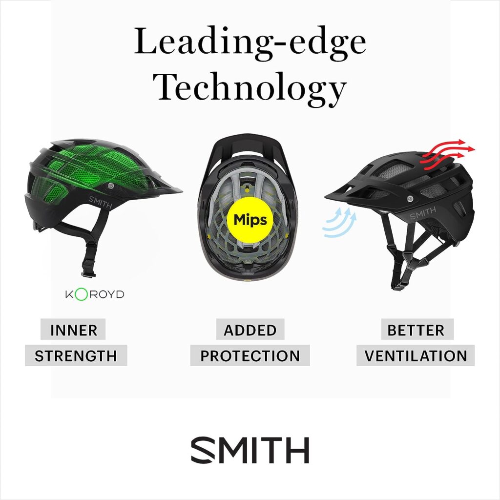 SMITH Engage MTB Cycling Helmet – Adult Mountain Bike Helmet with MIPS Technology + Koroyd Coverage – Lightweight Impact Protection for Men  Women – Adjustable Visor