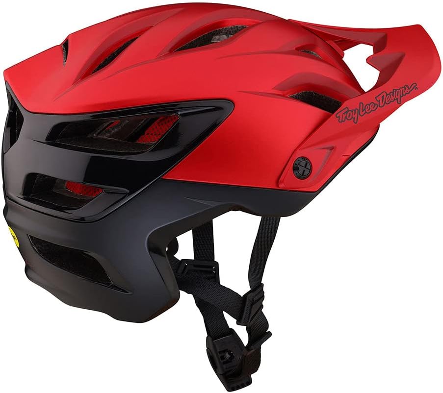 Troy Lee Designs A3 Uno Adult Mountain Bike Helmet MIPS EPP EPS Premium Lightweight 16 Vents 3-Way Adjustable Detachable Visor All Mountain Enduro, Gravel, Trail, BMX, Off-Road MTB (Red, MD/LG) Troy Lee Designs A3 Uno Adult Mountain Bike Helmet MIPS EPP EPS Premium Lightweight 16 Vents 3-Way Adjustable Detachable Visor All Mountain Enduro, Gravel, Trail, BMX, Off-Road MTB (Red, MD/LG)